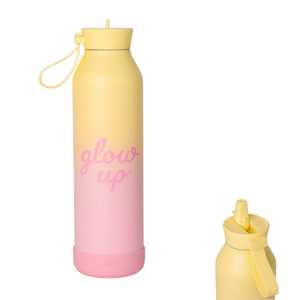 Citron Water Bottle 750ml - Glow Up Yellow and Pink