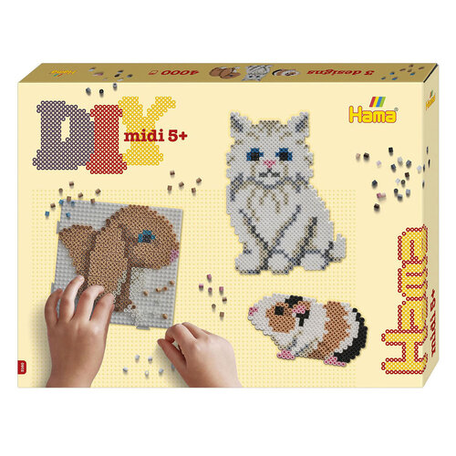 hama Strijkkralenset Gift Box "Schattige Dieren", 4000st.
