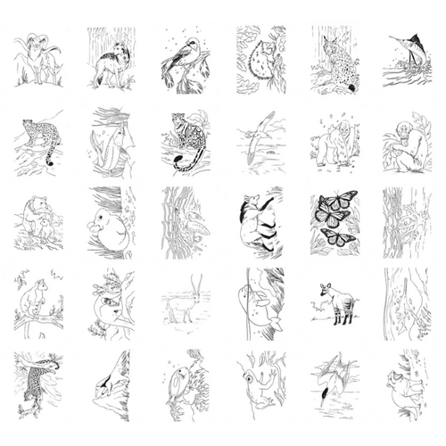 Kidywolf KIDYDRAW-PAD - Verlichte tekentablet "Animals" (+8)