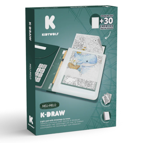 Kidywolf K-DRAW-PAD - Verlichte tekentablet "Meli-Melo" (+10)