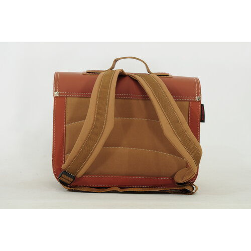 own stuff Boekentas lagere school met 2 magneetsloten - Chestnut