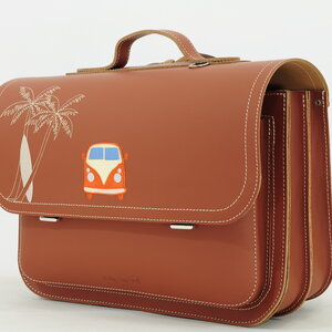 own stuff Boekentas lagere school met 2 magneetsloten - Surf Chestnut