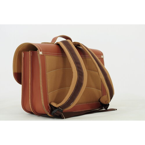 own stuff Boekentas lagere school met 2 magneetsloten - Surf Chestnut