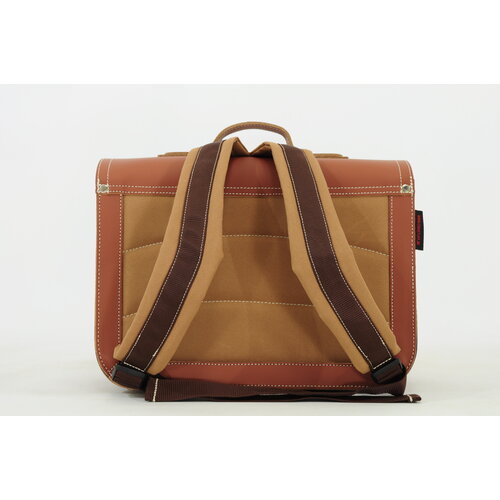 own stuff Boekentas lagere school met 2 magneetsloten - Surf Chestnut