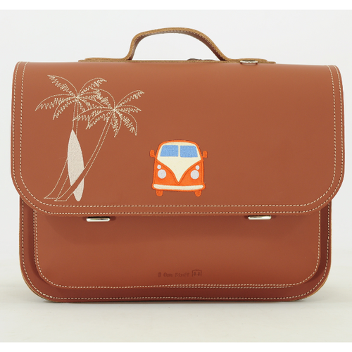 own stuff Boekentas lagere school met 2 magneetsloten - Surf Chestnut