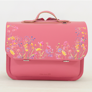 own stuff Boekentas lagere school met 2 magneetsloten - Wildflower Antiek Pink