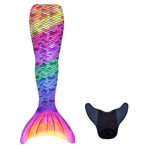 2-delige Zeemeerminstaart Set Rainbow - S | 10 jaar