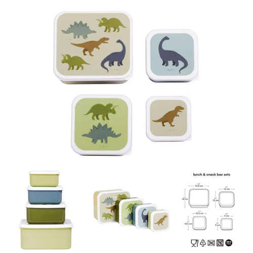 a little lovely company Lunch & Snack Box Set - Dinosaurs