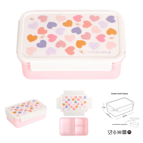 a little lovely company Bento Lunch Box - Hearts