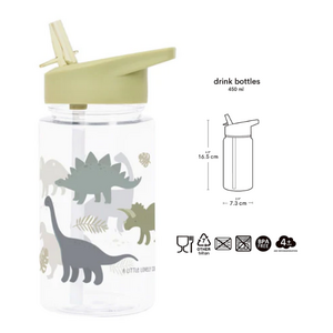 a little lovely company Drinking Bottle - Dinosaurs (450ml)
