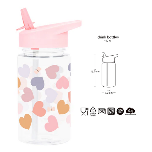 a little lovely company Drinking Bottle - Hearts