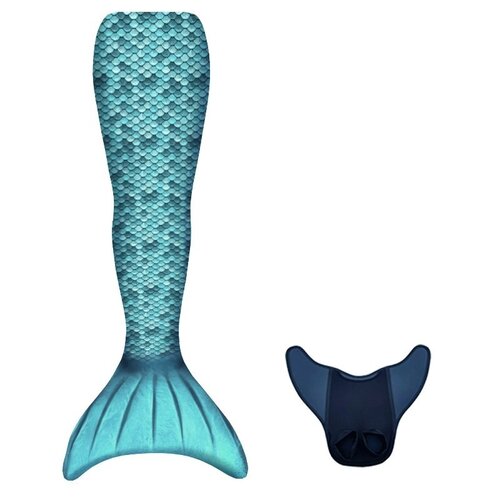 Kuaki Mermaids 2-delige Zeemeerminstaart Set Turquoise - S | 10 jaar