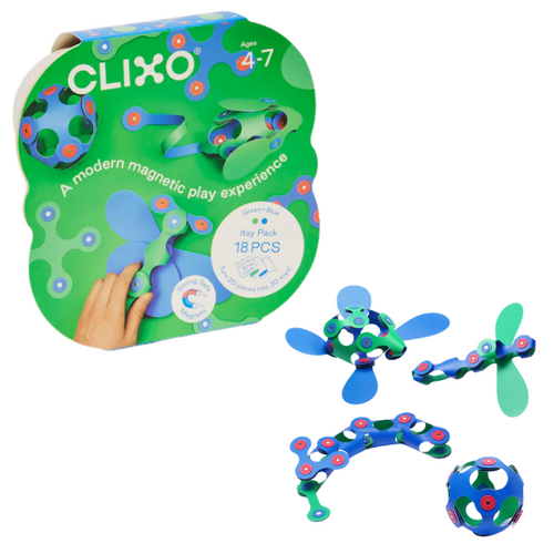 Clixo Itsy Pack | Green/Blue | 30st.