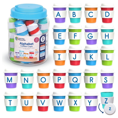 Learning Resources Alphabet Coffee Cups 54st. (+3)