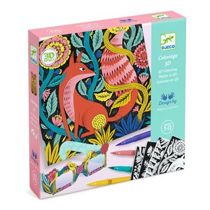 Djeco Knutseldoos - 3D Kleuren 'fantasiebos' (7-12j)