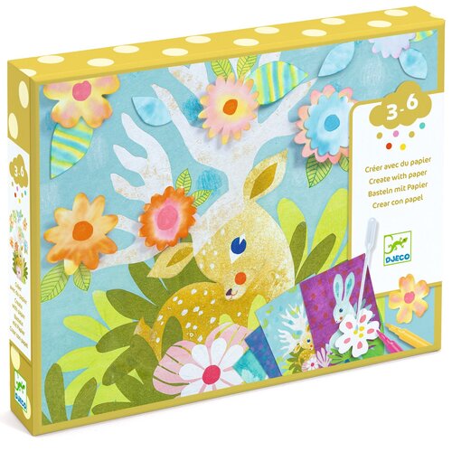 Djeco Knutseldoos - Creëren met papier 'vloeipapier' (3-6j)