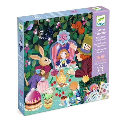 Djeco Knutseldoos - Sprookjes decoreren 'In Wonderland' (6-10j)