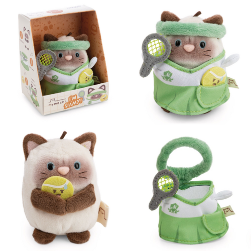 Mymochi - Hobby Edition 'Siamese kat Tennisspeler Siamy' (8cm) Mymochi - Hobby Edition 'Siamese kat Tennisspeler Siamy' (8cm)