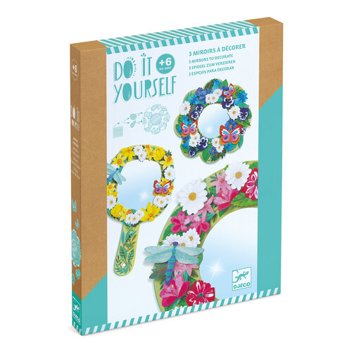 Djeco DIY - Spiegels versieren "Bloemenvreugde" (+6j)