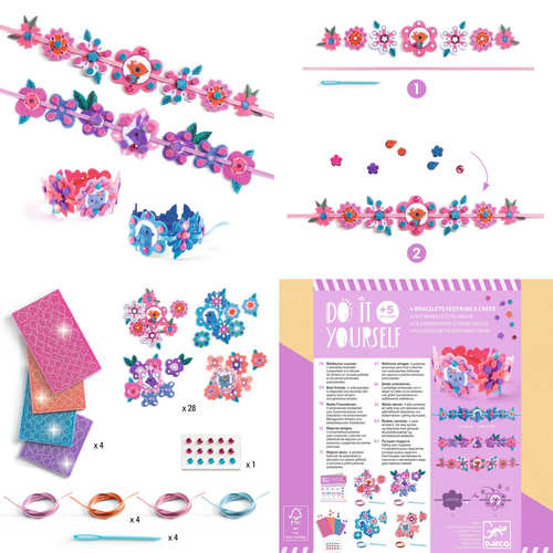Djeco DIY - 4 armbandjes om te maken 'Beste vrienden' (+5j) Djeco DIY - 4 armbandjes om te maken 'Beste vrienden' (+5j)