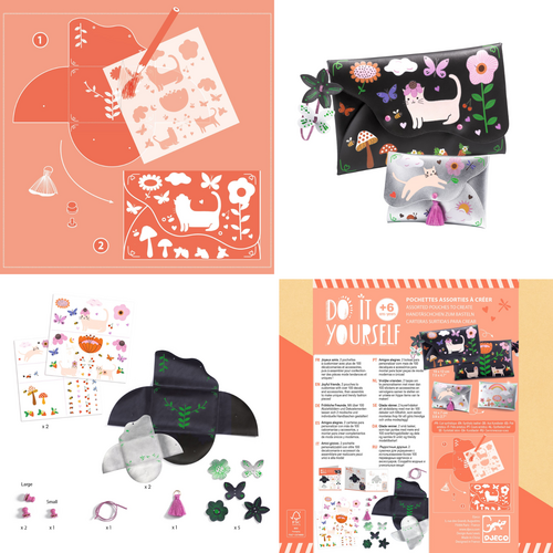 Djeco DIY - tasjes maken 'vrienden' (+6) Djeco DIY - tasjes maken 'vrienden' (+6)