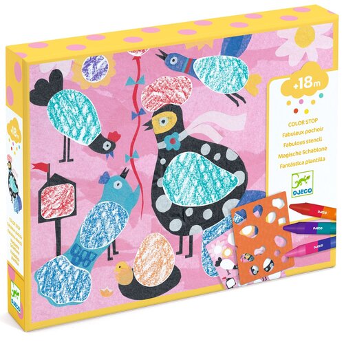 Djeco Knutseldoos - Color Stop 'Piou piou & co' (+18m)
