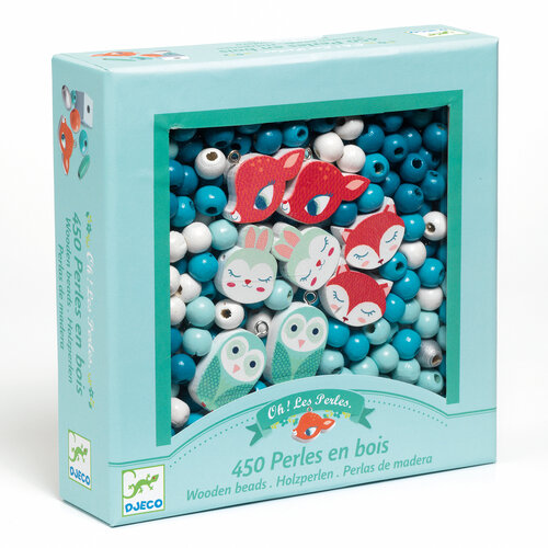 Djeco Knutseldoos - Houten kralen 'Kleine dieren' (4-8j) Djeco Knutseldoos - Houten kralen 'Kleine dieren' (4-8j)