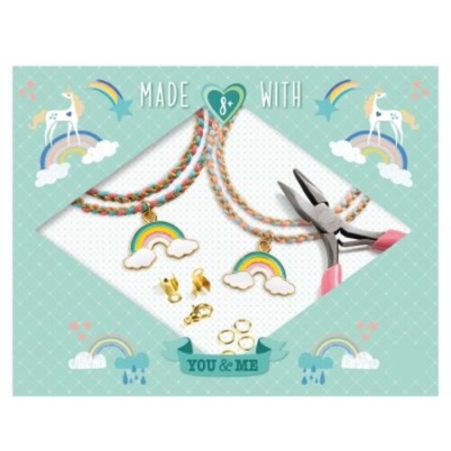 Djeco You&Me - Armbandjes maken 'Kumihimo regenboog' (+8j)