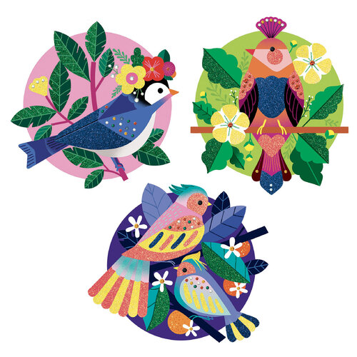 Djeco Djeco - knutseldoos Paradisio  - schilderijen met glitters en steentjes - 6-10j