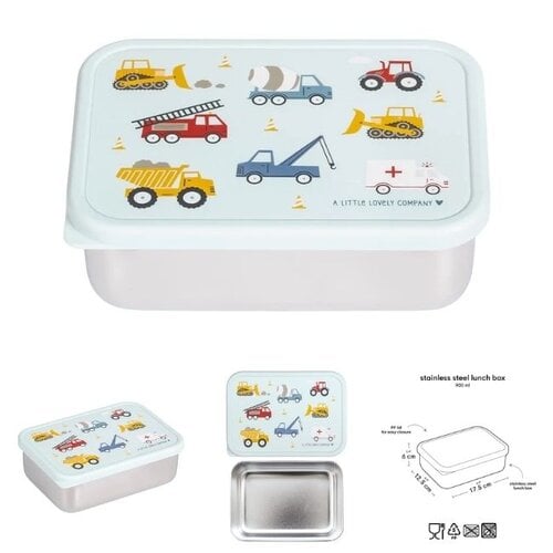 a little lovely company Stainless Steel Lunch Box - Vehicles a little lovely company Stainless Steel Lunch Box - Vehicles
