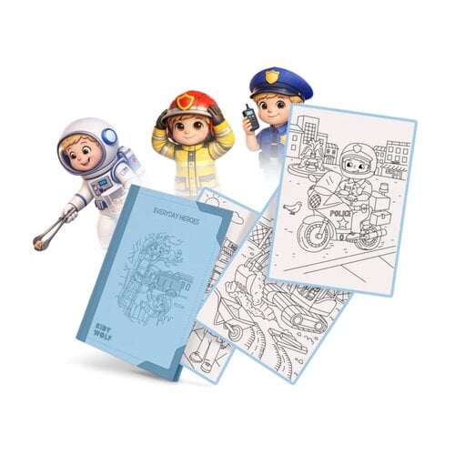 Kidywolf REFILL KIDYDRAW-PAD "Everyday Heroes" (+6) Kidywolf REFILL KIDYDRAW-PAD "Everyday Heroes" (+6)