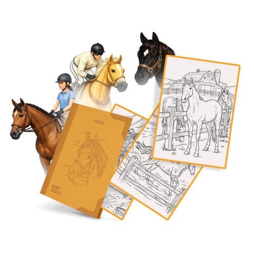 Kidywolf REFILL KIDYDRAW-PAD "Horses" (+8) Kidywolf REFILL KIDYDRAW-PAD "Horses" (+8)