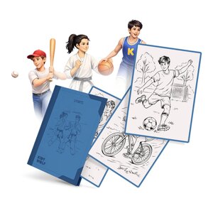 Kidywolf REFILL KIDYDRAW-PAD "Sports" (+8)