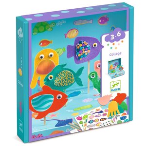 Djeco Knutseldoos - Collages 'Happy Aquarium' (3-6)