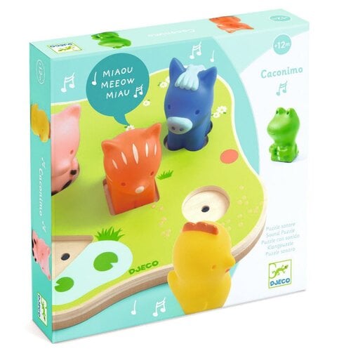 Djeco Puzzel - 3D-geluidenpuzzel 'Caconimo' (+12m)