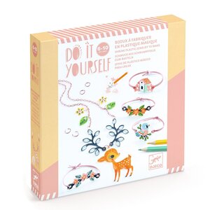 Djeco DIY - Krimpfolie Juwelen 'Hertje & Vogel' (6-10)