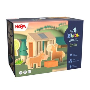 Haba My 1st Block World - Paardenstal Haba My 1st Block World - Paardenstal