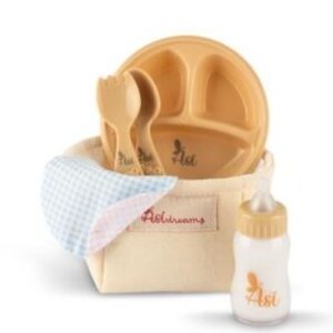 Asi Dreams Voedingsset voor poppen – Noel-collectie voor kleinere poppen (Oli & Gordi)