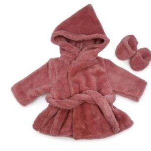 Asi Dreams Poppenkleding - Klassieke badjas, roze