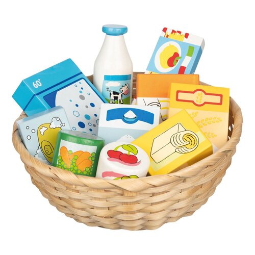 GOKI Rollenspel - Voedingsmiddelen en huishoudproducten mandje