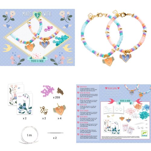 Djeco You&Me - Armbandjes maken 'Heishi-harten' (+8j) Djeco You&Me - Armbandjes maken 'Heishi-harten' (+8j)