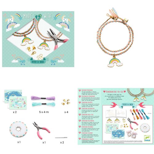 Djeco You&Me - Armbandjes maken 'Kumihimo regenboog' (+8j) Djeco You&Me - Armbandjes maken 'Kumihimo regenboog' (+8j)