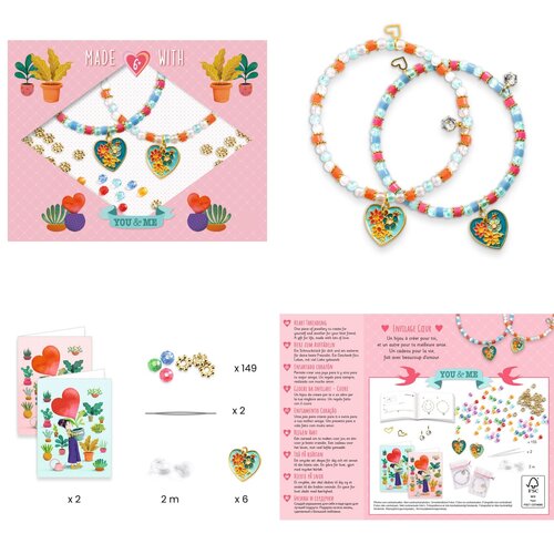 Djeco You&Me - Armbandjes maken 'Hartjes' (+6j) Djeco You&Me - Armbandjes maken 'Hartjes' (+6j)