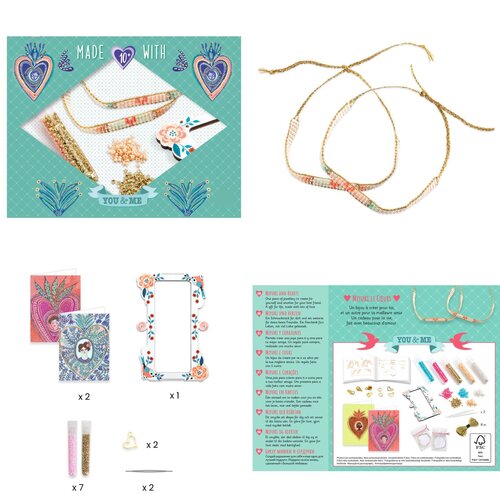 Djeco You&Me - Armbandjes maken 'Miyuki en harten' (+10j) Djeco You&Me - Armbandjes maken 'Miyuki en harten' (+10j)