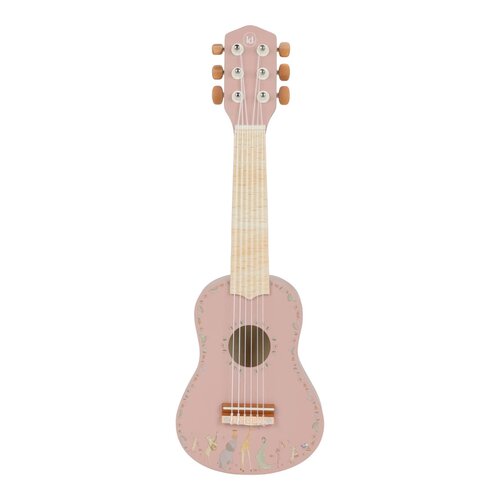 Little Dutch Houten gitaar - Roze - Safari Friends FSC