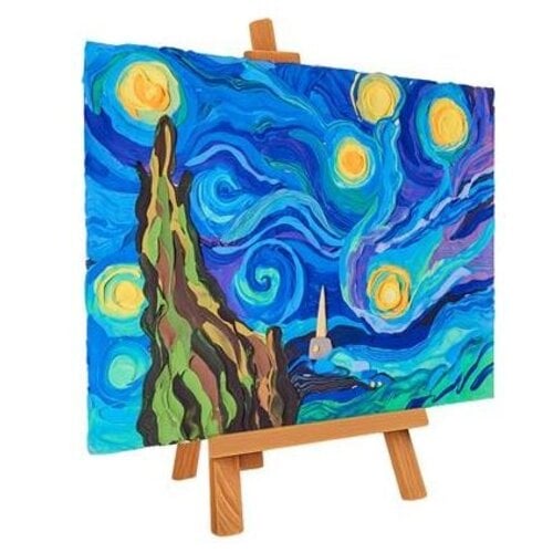 okto 3D Schilderen met klei - Meesterwerk "Sterrennacht, Vincent Van Gogh" okto 3D Schilderen met klei - Meesterwerk "Sterrennacht, Vincent Van Gogh"