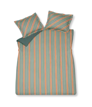 Vandyck Dekbedovertrek Preppy Stripe Smoke green