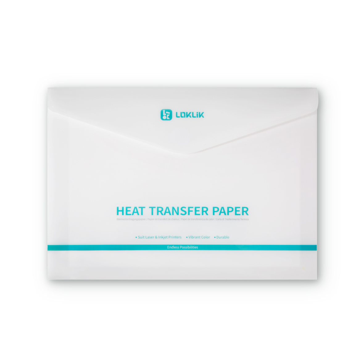 LOKLiK Heat Transfer Paper Sheet - Light - 8 Pack