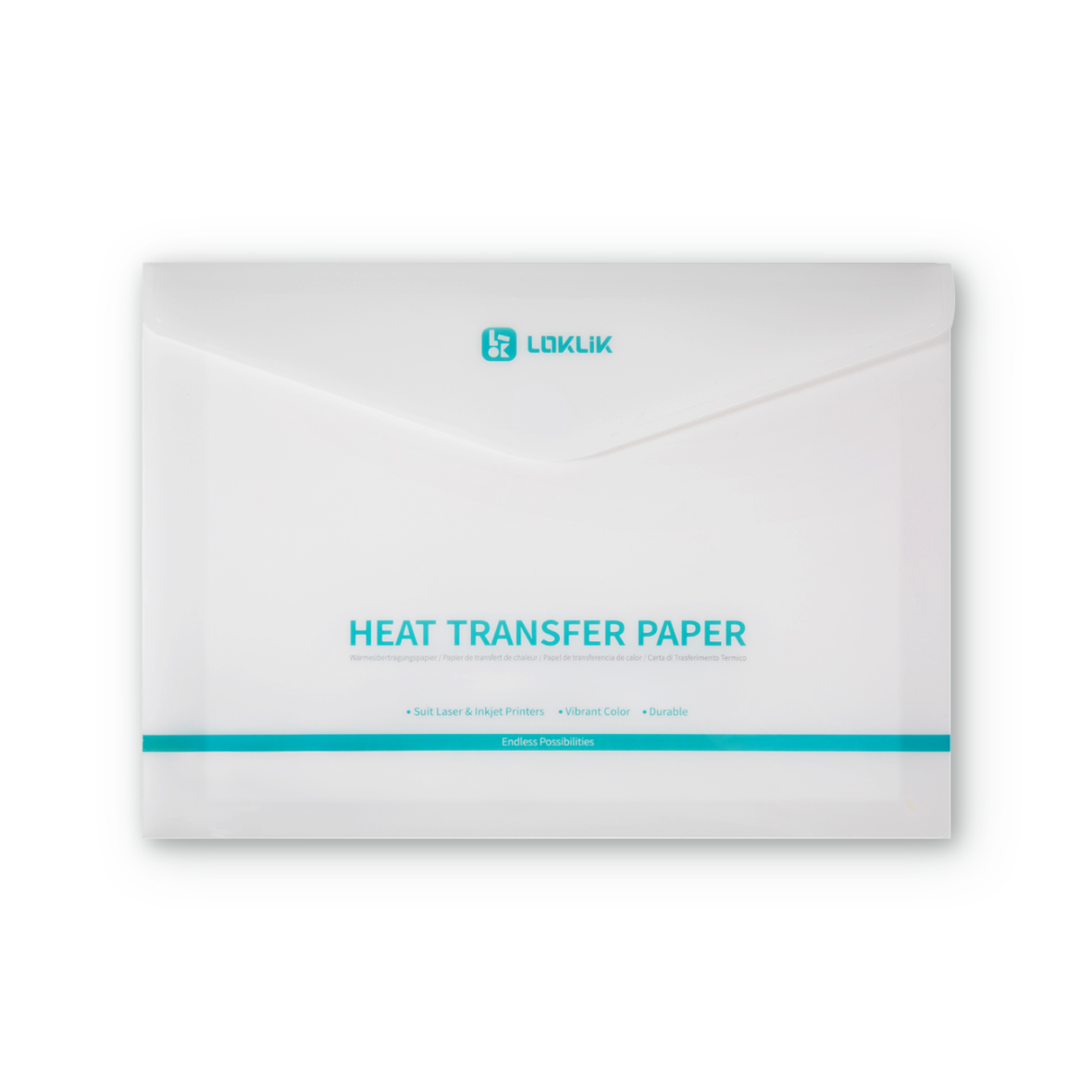 LOKLiK Heat Transfer Paper Sheet - Dark - 8 Pack