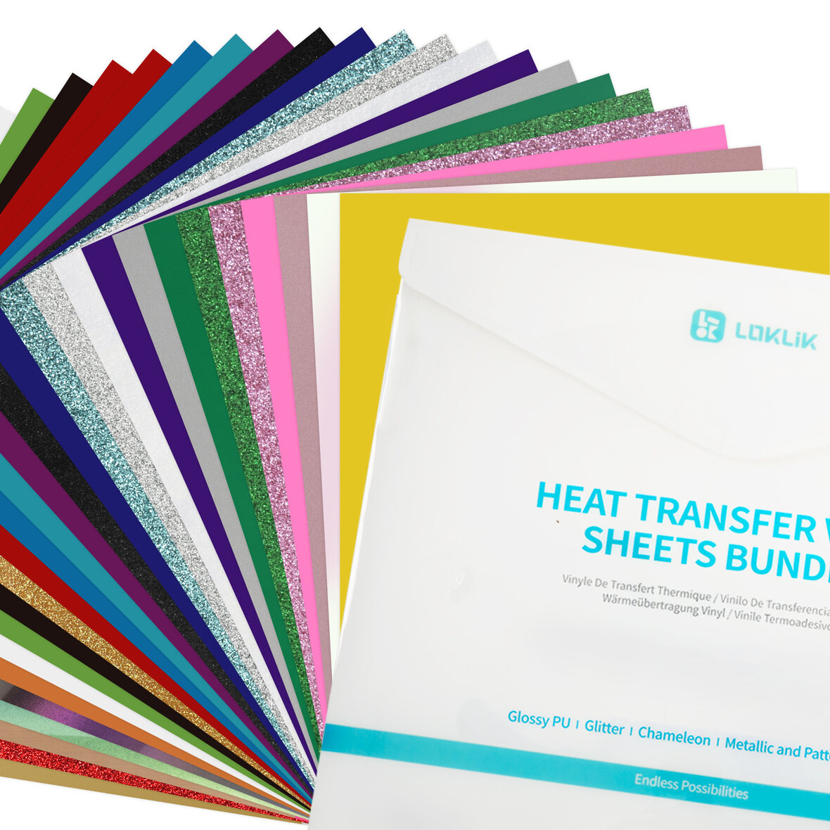 LOKLiK Heat Transfer Vinyl Material Bundle